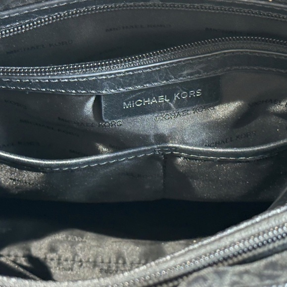 Michael Kors Jet Set Tote Signature Monogram Handbag MK Logo Shoulder Bag Purse - Picture 13 of 16